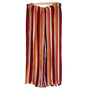 ASOS Women’s Striped Slit Leg Palazzo Beach Pants Size 12